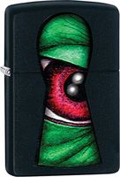 Zippo Personalized Message Engraved on Backside Monster Eye Key Hole Windproof Lighter