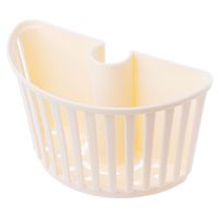 OTGO Hanging Sponge Holder Sink Caddy Organizer for Kitchen Bathroom Faucet Shower,4.92x2.52x2.76" (Beige)