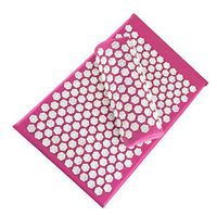 Massager Cushion Acupuncture Sets Relieve Stress Back Pain Acupressure Mat/Pillow Massage Mat Rose Spike Massage and Relaxation,D
