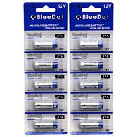 BlueDot Trading 10 pack of 27A Batteries, 12 Volt, alkaline dry cell battery