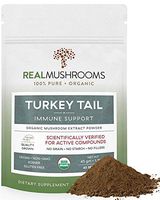 Organic Turkey Tail Mushroom Extract Powder by Real Mushrooms - Immune Booster - 45g Bulk Powder Supplement - Perfect for Shakes, Smoothies, Coffee and Tea