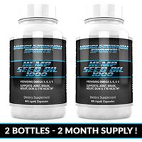 Hemp Seed Oil Capsules 1000my 2 Bottles 120 Capsules 2 Month Supply