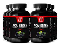 Acai Berry Diet Pills - ACAI Berry Super ANTIOXIDANT Extract 1200 MG - Antifungal Candida - 6 Bottles 360 Capsules