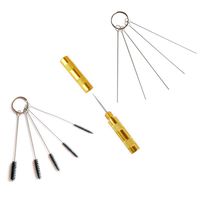 ABEST 3 Set Airbrush Spray Cleaning Repair Tool Kit Stainless steel Needle Brush Set