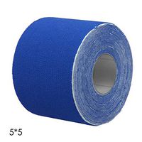 Yuniroom Sports Kinesiology Tape Waterproof Physio Muscle Strain Injury Support Strips KT Tape Sports 5/2.5cm5m (Color : Dark Blue, Size : 2.5cm5m)