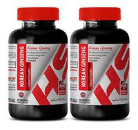 Pills for Men Stay Hard - Korean Ginseng 350MG - Premium Extract - Panax Ginseng Capsules - 2 Bottle (120 Capsules)