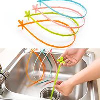 Cleaning Hook, Hair Drain Clog Remover and Removal Opener for Bathroom and Bathtub Dredge Device Small Tools Home Sewer Toilet Toilet Cleaning Tool