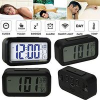 2016 Digital Alarm LED Clock Light Control Backlight Time Calendar Thermometer snooze, Novelty LED Alarm Clock, Digital Thermometer, Bedside Desk Clock EC-46