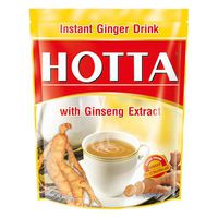 HOTTA Ginger Instant Ginger with Ginseng 9 g. x 10 Sachets. (2 Pack)