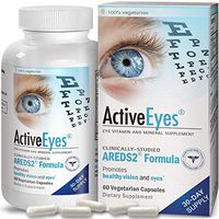 ActiveEyes AREDS 2 Eye Vitamin & Mineral Supplement with Lutein and Zeaxanthin, 60 Vegetarian Capsules