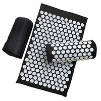 Acupuncture Mat and Pillow Set, Multipurpose Acupuncture Yoga Massage Mat, Acupressure Mat with Pillow to Relieve Neck Pain Muscles and Insomnia