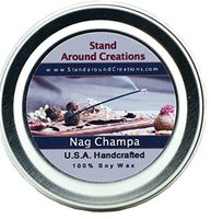 Premium 100% All Natural Soy Wax Aromatherapy Candle - 2oz Tin - Nag Champa: Has the aroma of incense; patchouli, sandalwood, and dragon's blood working together to create this wonderful blend.