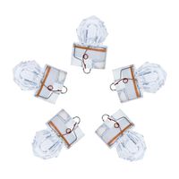 Dr.Fish 5PCs LED Fishing Lure Bait Attractant Deep Drop Light Trolling Rig Water Trigger Deep Sea Ice Fishing Underwater Freshwater Saltwater Halibut Tuna Bass White