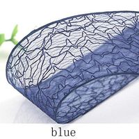 1 Meter/Lot 4 cm Width Organza Ribbons Wholesale Gift Wrapping Decoration Christmas Ribbons (Blue)