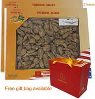 DABC OAK LAND 8OZ*2=453gm/2 Boxes Hand-Selected American Wisconsin Farmed Ginseng Root | 美国西洋参 花旗参 礼盒装 |Cultivated American Wisconsin Ginseng133# Box