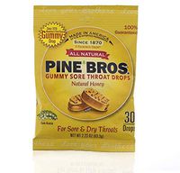 Softish Throat Drops Natural Honey - 30 Count, Pack of 6