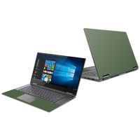 Mightyskins Skin Compatible with Lenovo Yoga 730 13" (2018) - Solid Olive | Protective, Durable, and Unique Vinyl Decal Wrap Cover | Easy to Apply, Remove, and Change Styles | Made in The USA