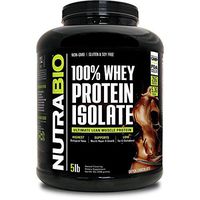 NutraBio 100% Whey Protein Isolate (Chocolate, 5 Pounds)
