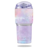 MightySkins Skin Compatible with Pelican Tumbler 22 oz - BeYouTiful | Protective, Durable, and Unique Vinyl Decal wrap Cover | Easy to Apply, Remove, and Change Styles | Made in The USA