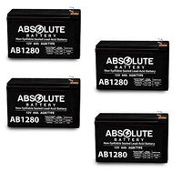 4 Pack 12V 8AH AB1280 F1 UPS Battery Replaces 35w EnerSys Datasafe NPX-35T