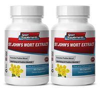 antioxidant Nutritional Supplements - ST. John's Wort Extract - Immune Support Daily Vitamin - 2 Bottles (120 Capsules)