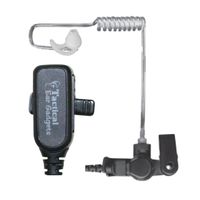 Ear Phone Connection Hawk Lapel Microphone, QR Adapter/PTT Button, Fits Motorola