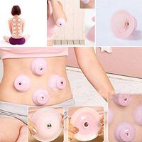 Finly Chinese Therapy Vacuum Suction Massage Medical Body Care Cup Pink Traditional Cupping Jar for Health Care Tools