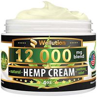 Hemp Cream - 12,000 mg / 4 oz - Natural Seed Oil Extract for Knee, Lower Back, Foot, Muscle, Wrist and Joint Pain Relief - Extra Strength Massage Lotion with Arnica, Menthol and Natural Oils