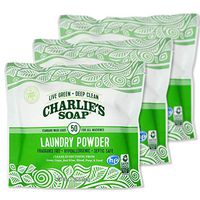 Charlie’s Soap Laundry Powder (50 Loads, 3 Pack) Hypoallergenic Deep Cleaning Washing Powder Detergent – Eco-Friendly, Safe, and Effective