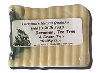 Geranium, Green Tea and Tea Tree Essential Oil Goat's Milk Soap Acne, Eczema, Chiggers, Rashes