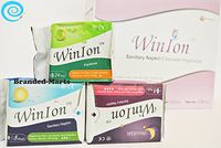 3 Boxes Winalite Sanitary Napkin Day over Night Pantiliner WinIon Anion Pad mix