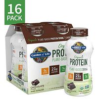 Garden of Life Organic Plant-Based Protein Shake - Chocolate, 16-Pack, Vegan Ready to Drink Protein Shakes, 21g Clean Protein, 5g MCTs, 16-11 fl oz Non Dairy Plant Based Drinks *Packaging May Vary*