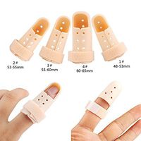 Ownsig Plastic Mallet DIP Finger Support Brace Splint Joint Protection Injury (1 Set(4Pcs))