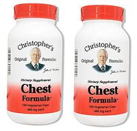Christopher’s Original Formulas Chest Formula 100 Vegetarian Capsules (2) Pack of 2
