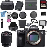 Sony ILCE7M3/B Alpha a7 III (A7M3) Mark 3 Mirrorless Digital Camera (Body Only) + Sony FE 28-70mm f/3.5-5.6 OSS Lens + 128GB SDXC Card Bundle