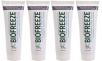 Biofreeze Pain Relieving Gel - COLORLESS - 4 Ounce Tube - Pack of 4