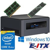 Intel NUC7I5DNHE 7th Gen Core i5 System (BOXNUC7I5DNHE), 4GB DDR4, 120GB M.2 SSD, Win 10 Pro Installed & Configured by E-ITX