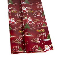 ZGstore 3PC Rolls Christmas Gift Wrapping Paper - Tree Santa Wrap Decorative for Kid - Size 19.69 x 11.81 inch (01)