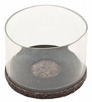 Leg Tip Clear With Brown Felt 1-3/8In