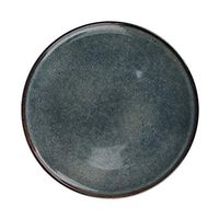 Plates Home Round Plate, Retro Dark Ceramics Disc, Western Restaurant Round Steak Plate, Home Fruit Tray Dinner Plates