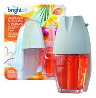 BRIGHT Air 900254 Electric Scented Oil Air Freshener Warmer/Refill, Hawaiian Blossoms/Papaya (Pack of 8)