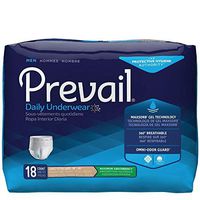 Prevail Dri-Fit Maximum Absorbency Incontinence Underwear for Men, Large/Extra Large, 18-Count