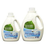 Seventh Generation Laundry Detergent, Free & Clear, 100 oz (2 Pack)