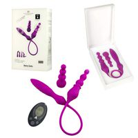 Huilier 10 Frequency Personal Massage Machine Dual Heads Vibrator Wireless Controller USB Charging Massager for Women