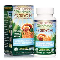 Host Defense, CordyChi Capsules, Helps Reduce Stress and Fatigue, Mushroom Supplement with Cordyceps and Reishi, Vegan, Organic, Gluten Free, 60 Capsules (30 Servings)