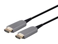 Monoprice HDR High Speed Cable - 330 feet - Black | for HDMI-Enabled Devices - 4K @ 60Hz, HDR, 18Gbps, Fiber Optic, AOC, YUV 4:4:4 - SlimRun AV Series