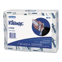 KLEENEX C-Fold Paper Towels, 10 1/8 x 13 3/20, White, 150/Pack, 16/Carton, Sold as 1 Carton