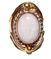 SunnyCrystals Kunzite Ring 06 Natural High Vibration Spiritual Energy Size 5-8 (Gift Box)