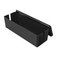 QICENT Cable Management Box 12.7 X 3.8 X 3.6 inches Electronics Organizer Box for Desk & TV & Computer Power Strips, Surge Protector, TV Computer Cable, USB Hub and More