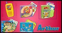 Wendy's Kids Meal Arthur the Aardvark Stationery Kit 2004 - paper envelopes stencil embosser